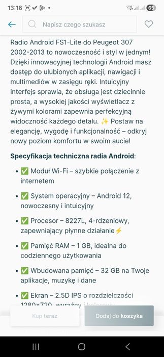 Radio samochodowe android