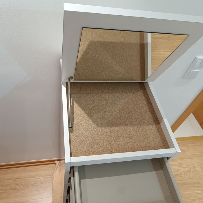 Cómoda MALM 6 Gavetas c/ Espelho (IKEA) – Branco