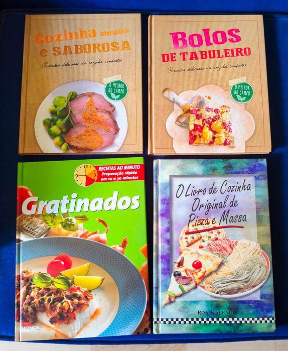 Lote 4 Livros Culinária e Doces - Capa Dura