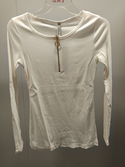 Bluzka damska prążkowany materiał