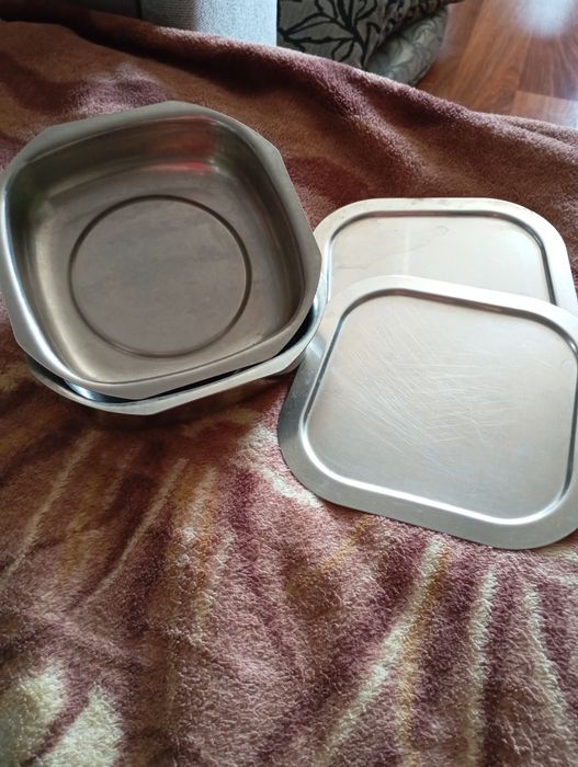 Продам судочки, лотки з кришками, нержавійка