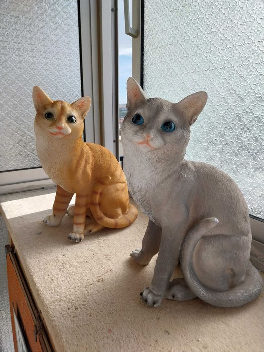 Estátua/estatueta gato amarelo