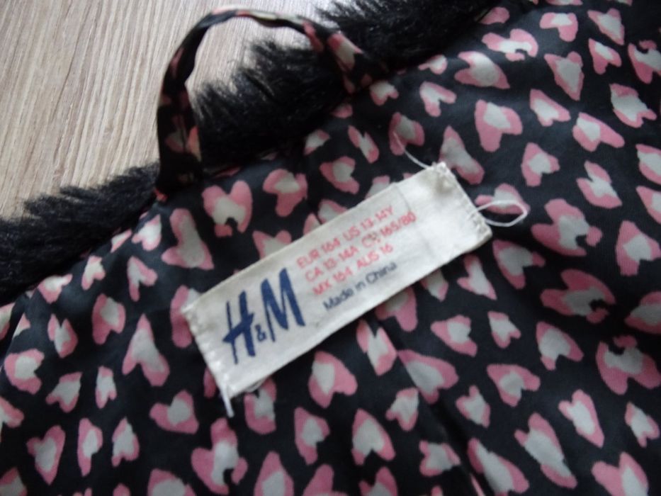 H&M kamizelka futerko bezrękawnik 158/164