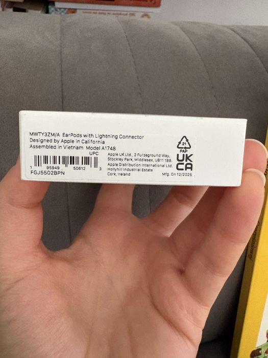 Sluchawki Apple Earpods Lightning