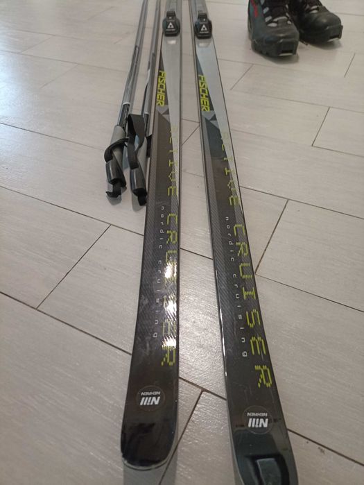 Zestaw narty biegowe + buty + kije