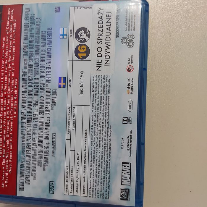 Film na blu-ray Deadpool 2 jak nowy