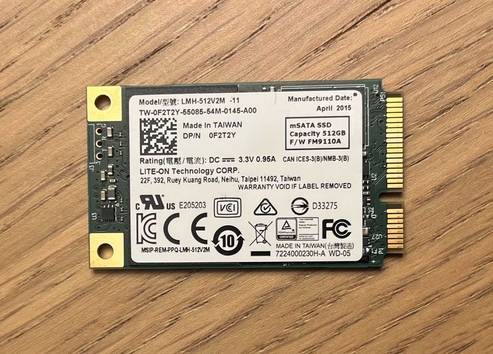 Disco mSATA SSD 512 GB