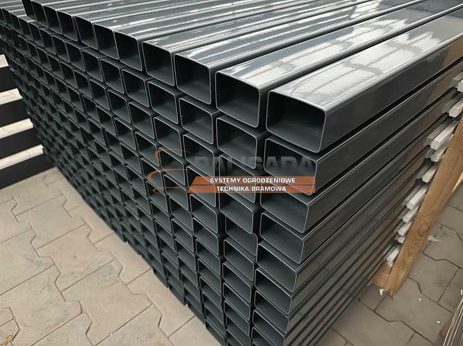 SŁUPKI do ogrodzenia PANELOWE 60x40x2 mm  260 cm 2,6 m | SŁUPEK 2,0 mm