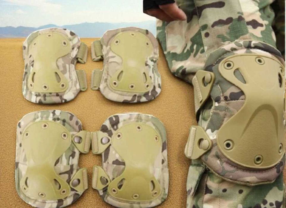 Комплект тактичного захисту наколінники та налокітники, мультикам