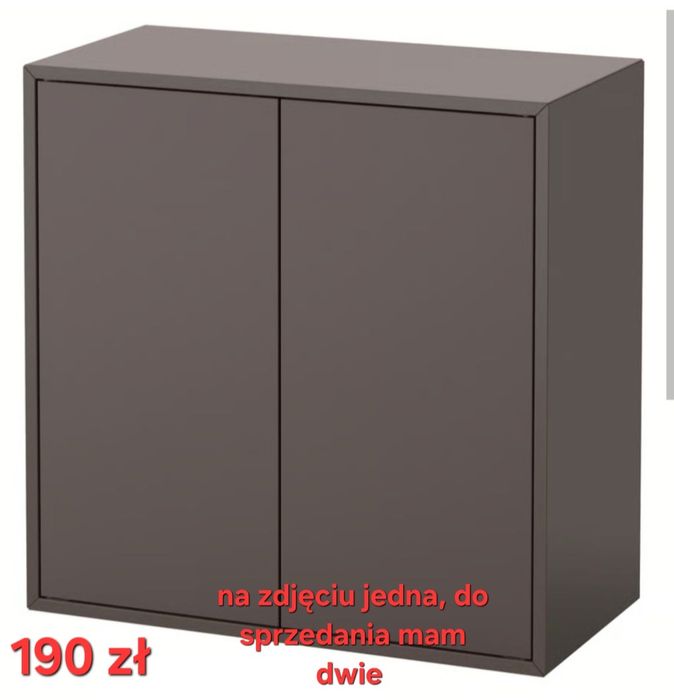Meble ikea eket, regał żółty