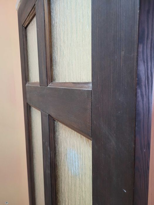 Drzwi sosnowe przesuwne zestaw