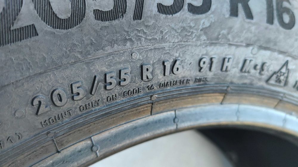 Opony Zimowe 205/55/16 Continental TS870  2024r 8,8mm Jak Nowe