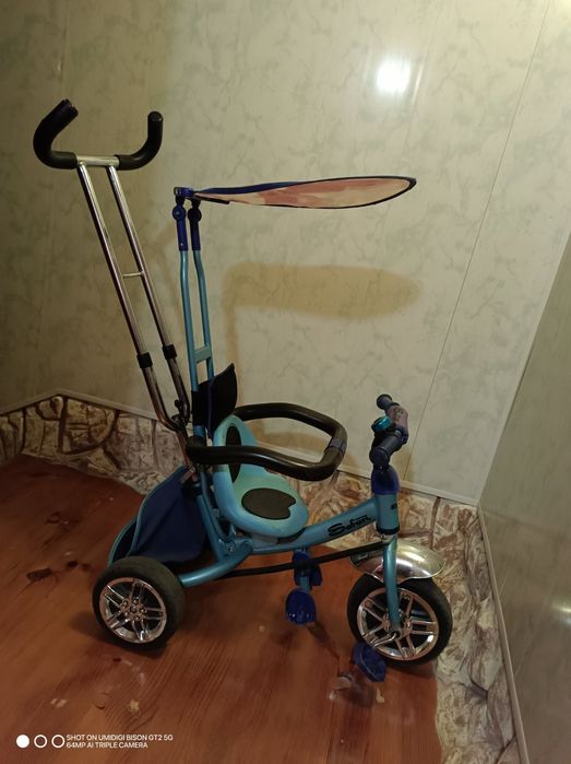 дитячий триколісний велосипед Azimut BC-15AN Air Safari синього кольор