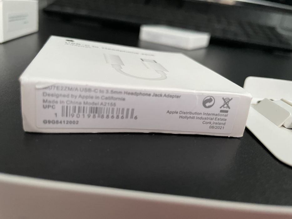 Переходник адаптер Type-C 3.5 mm джек apple