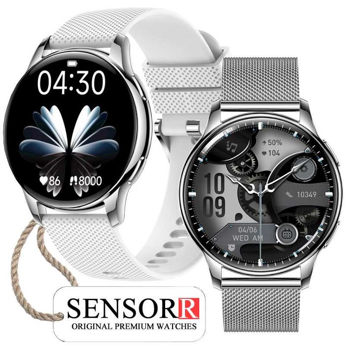 Czarny Zegarek Smartwatch Damski Rozmowy Ciśnienie Pulsometr Sen Kroki