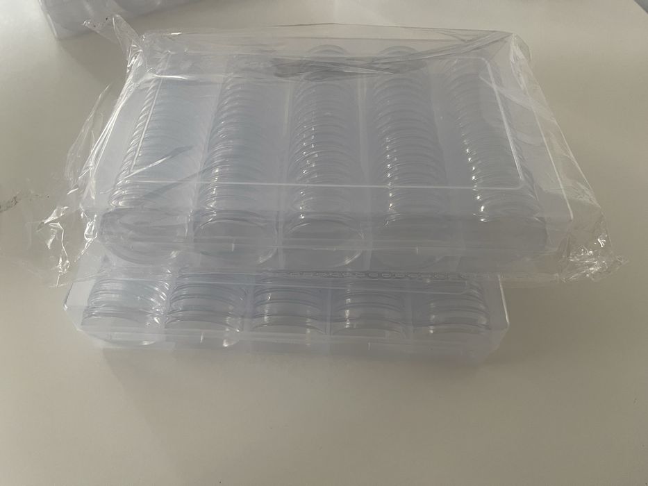 Capsulas para moedas de coleção