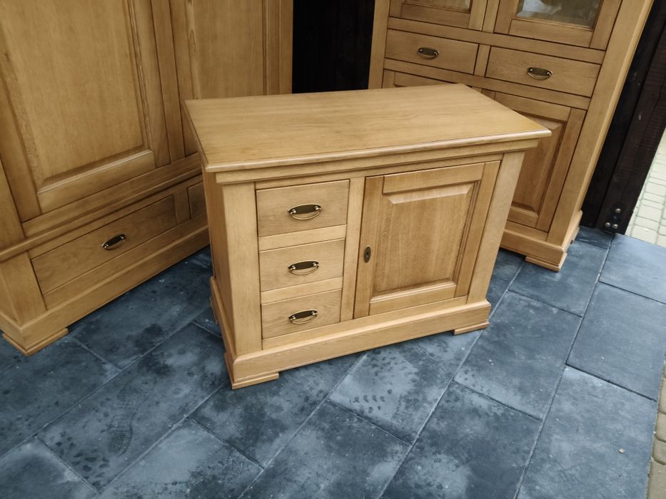 Aktówka dębowa + komódka / Meble Holenderskie