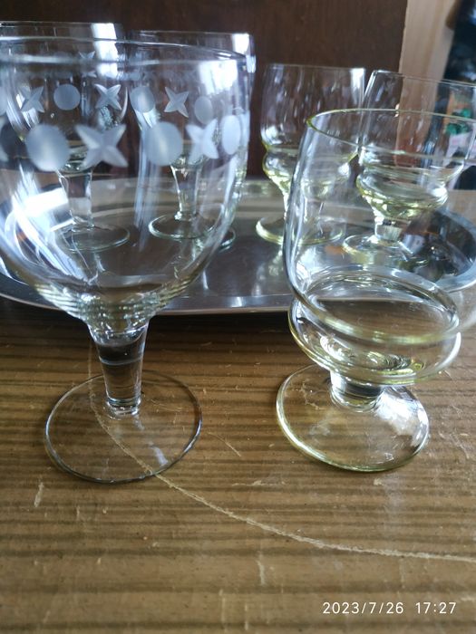 Кришталь, скло - рюмки, фужери радянських часів