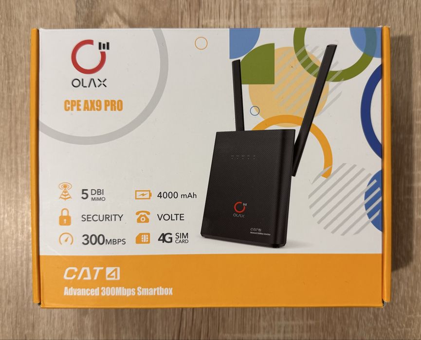 Olax AX9 PRO 4g роутер, модем