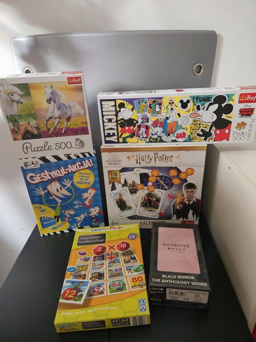 Zestaw gier i puzzli trefl hasbro