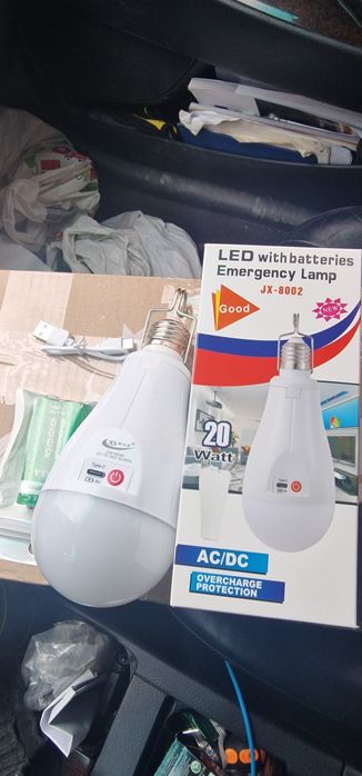 Акумуляторна аварійна led лампа ap-2915, ap-2916, fa-3820 в патрон е27