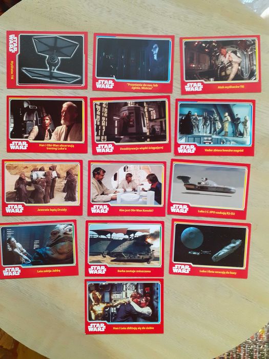 Star Wars karty kolekcjonerskie 40 sztuk