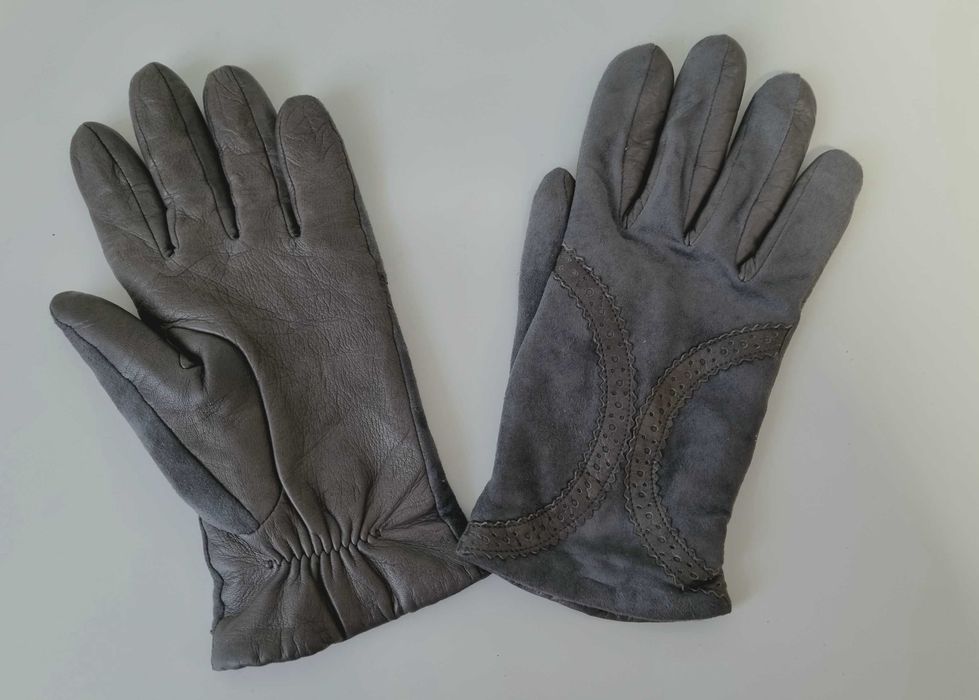 Перчатки кожанные с утеплением ф-мы Roeckl р.6 1/2