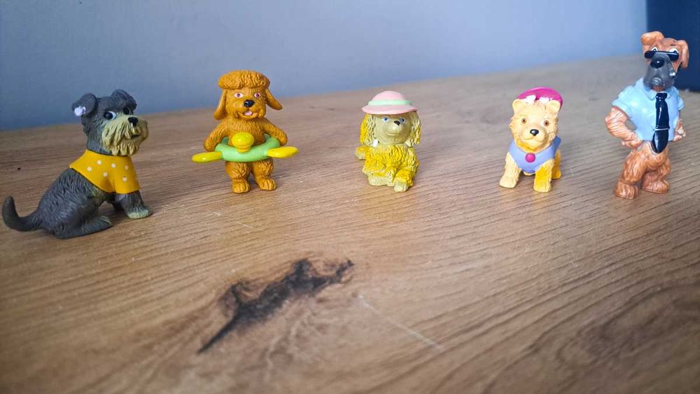 Zabawne figurki piesków 5 sztuk