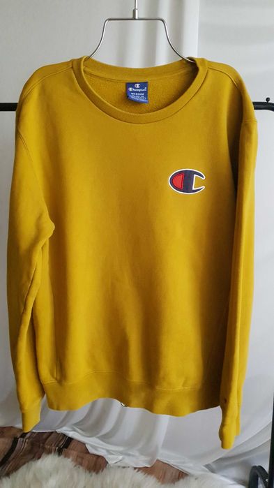 Bluza Musztardowa Champion Bawełniana Unisex M 38