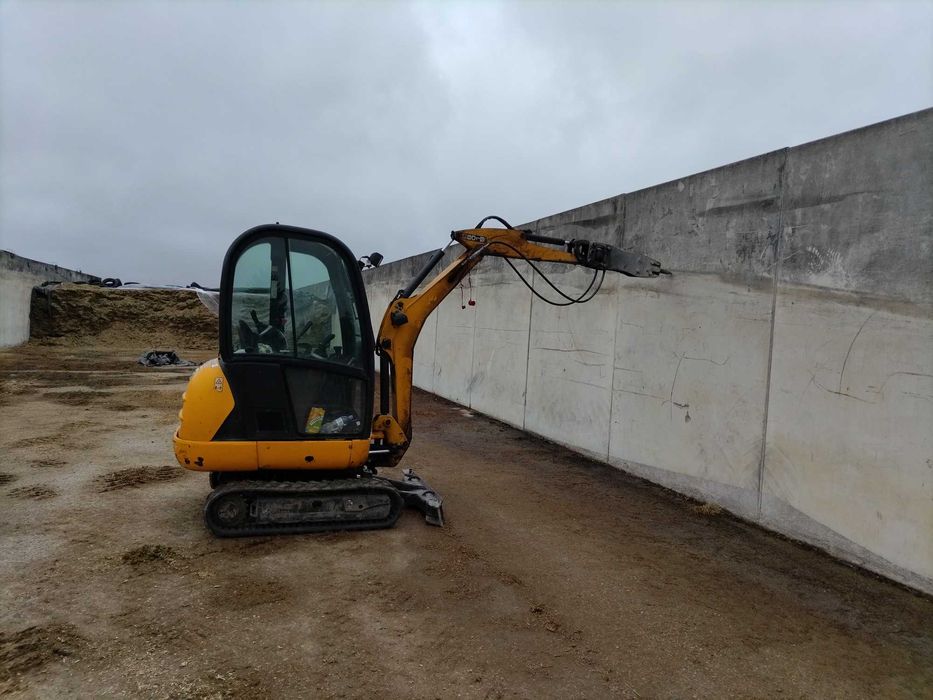 usługi minikoparka JCB 8018 kucie betonu młotem, wiertnica ziemi gleby