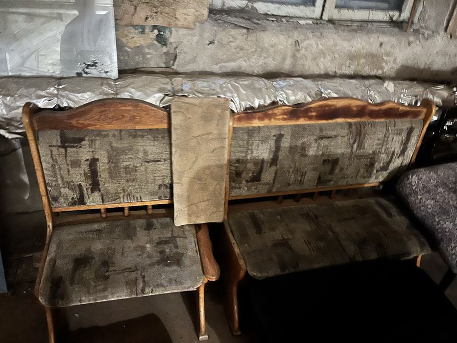 Две лавки от уголка дерево