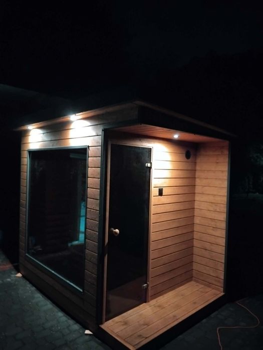 Sauna ogrodowa z piecem