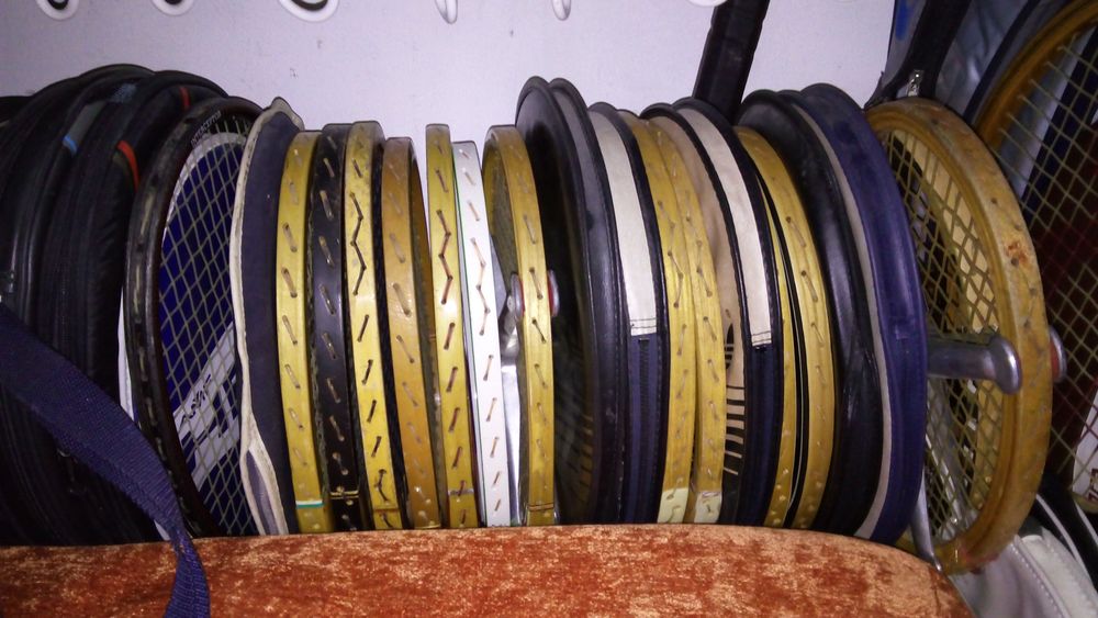 Coleção particular de 300 raquetes de Ténis anos 60.70,80,90