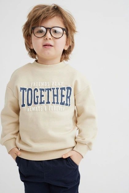 Теплий світшот світер на флісі з надписом від h&m