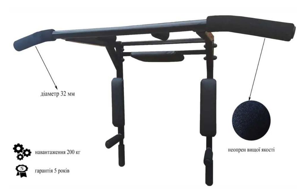Турник 4в1 универсальный компактный тренажер брусья пресс перевертыш