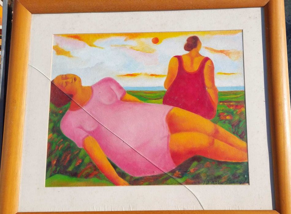 Quadro - A ver o mar - Maria Mendes