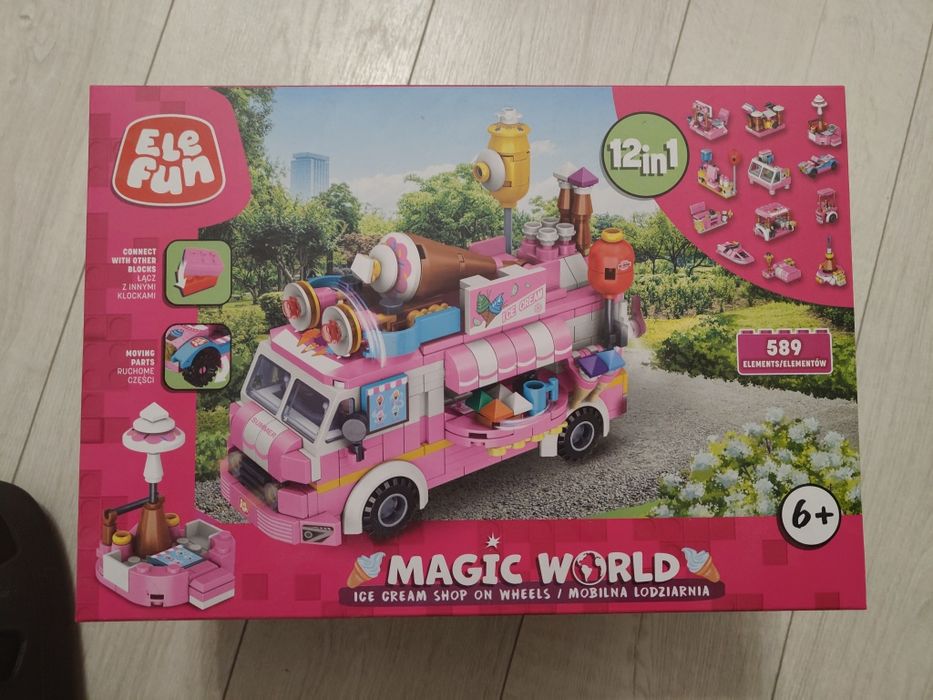 Klocki Ele Fun Magic Word  mobilna lodziarnia