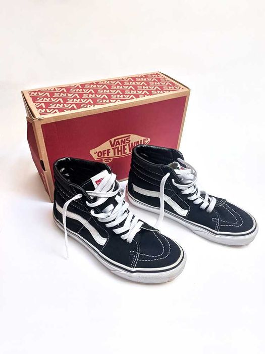 Ténis Vans Old Skool Black White Bota 37