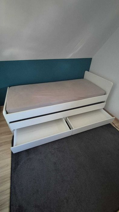 zestaw łóżko  z biurkiem
