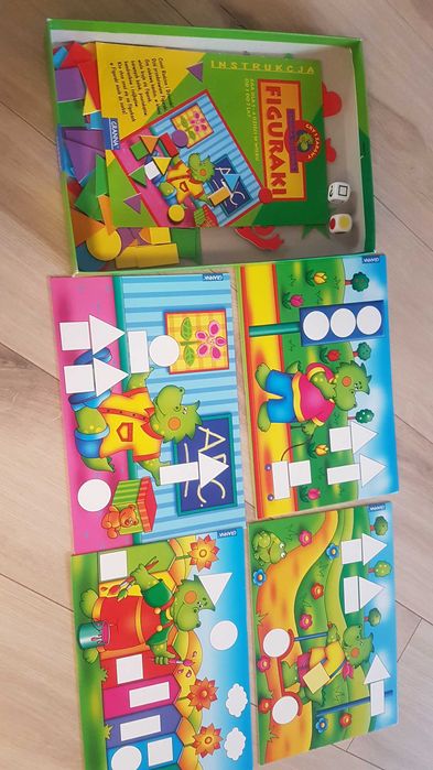 Zestaw gry puzzle dla dzieci Figuraki Granna 3 latka