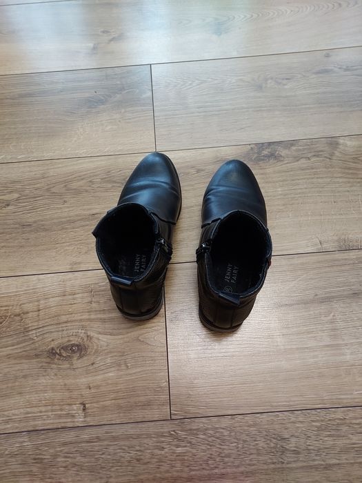 Botki, buty przejściowe, czarne buty zimowe