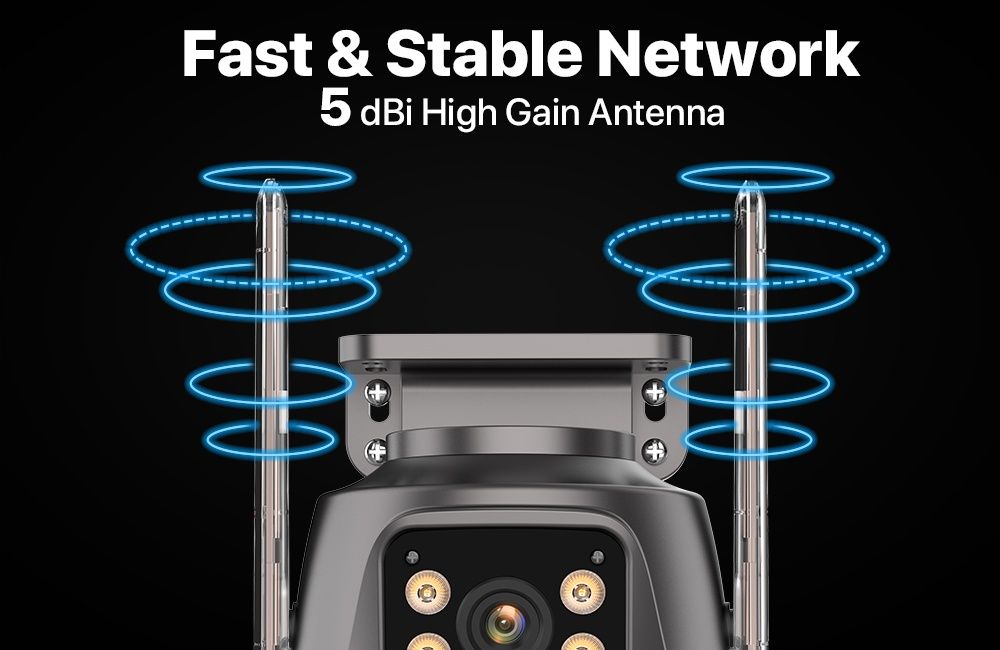 Двійна IP wi-fi камера 8мп