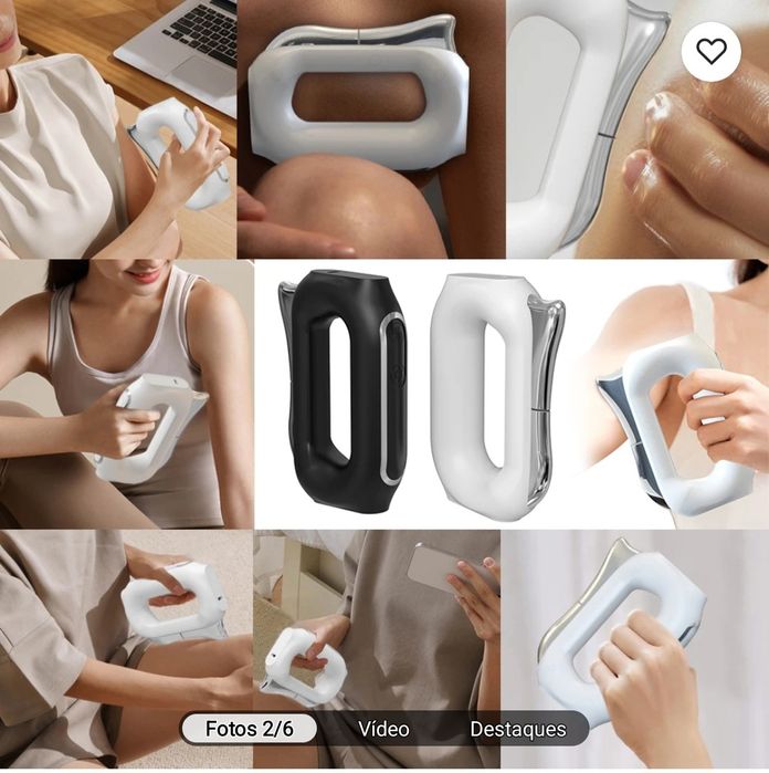 Massageador muscular portátil elétrico de tecido