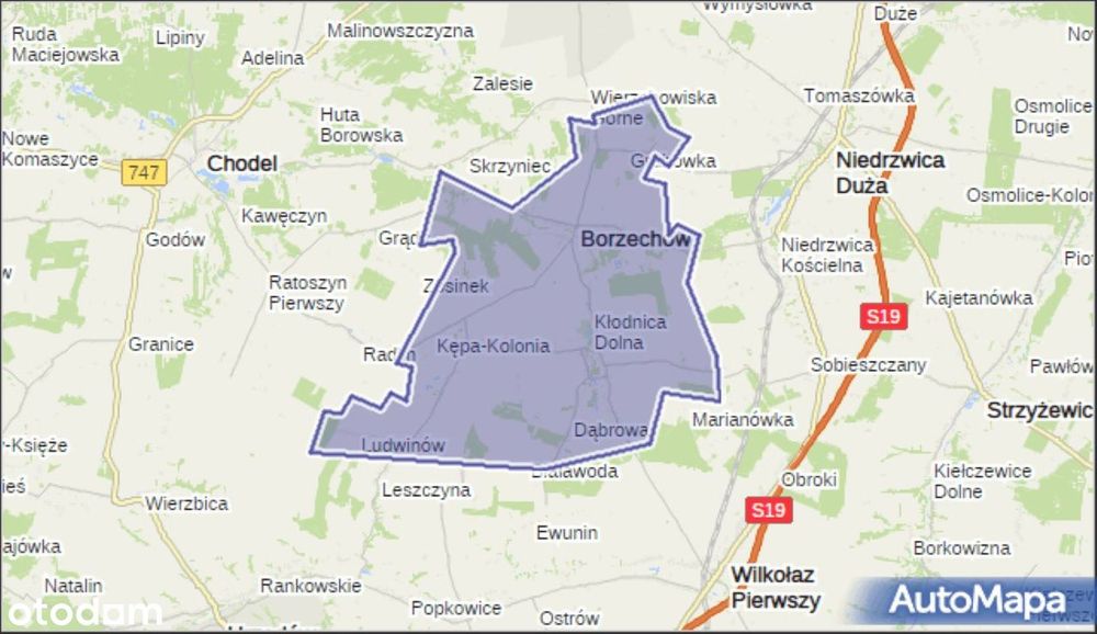 Działka inwestycyjna Borzechów, pow. lubelski - BEZPOŚREDNIO