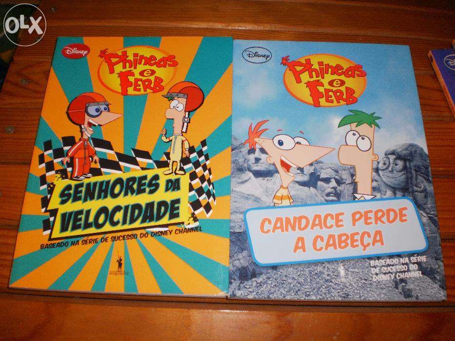 5 Livros Phineas e Firb