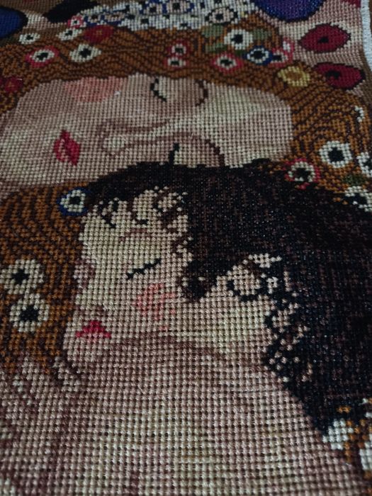 Obraz haftowany ręcznie na kanwie