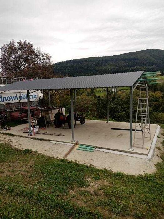 KONSTRUKCJA WIATA OCYNK 6m x 6,5m Garaż Magazyn Hala Rolna