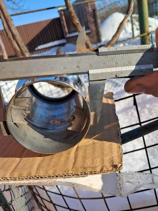 Насадка на вихлопну трубу. Нерж. Нова