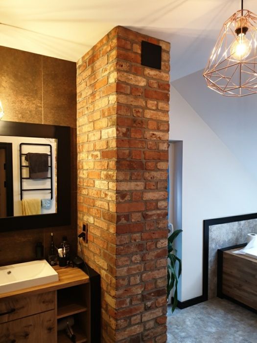 Płytki z cegły,lico  -cięta cegła