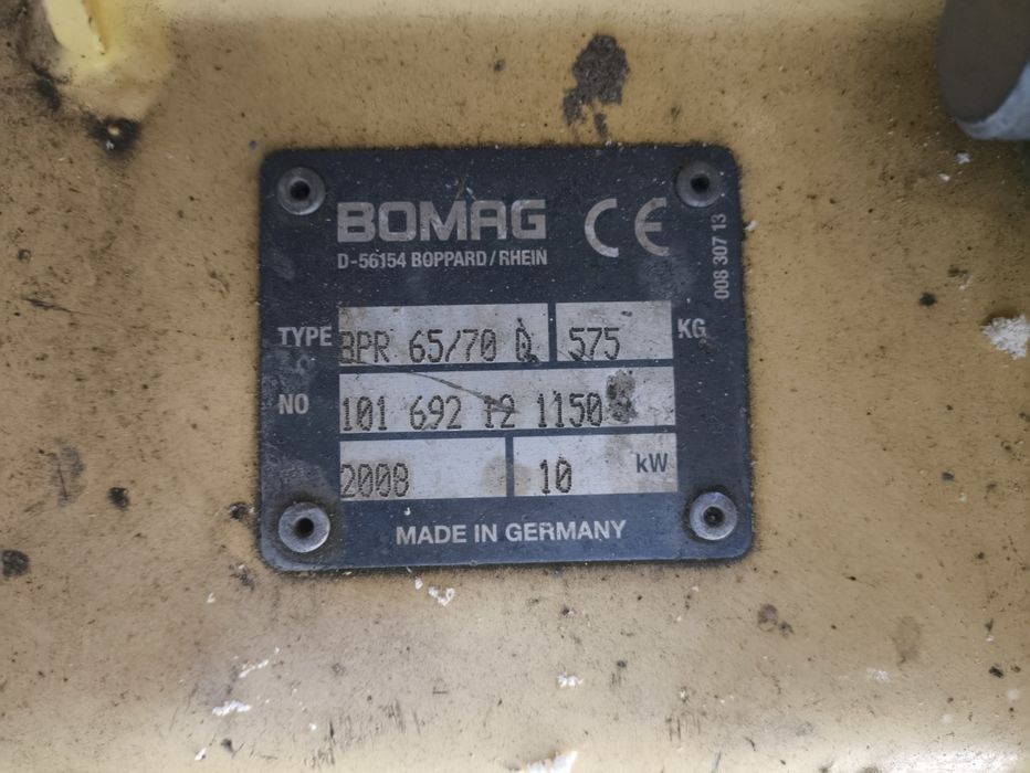 Zagęszczarka bomag BPR65/70D na części